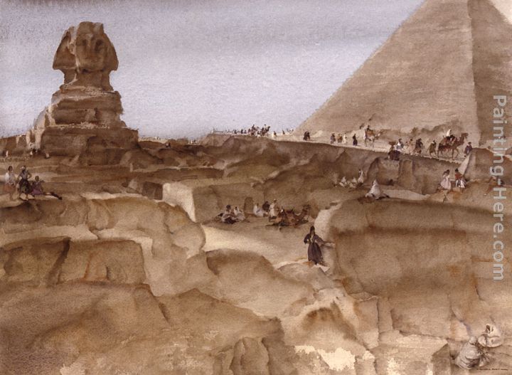 Souvenir of Egypt painting - Sir William Russell Flint Souvenir of Egypt art painting